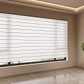 White Window Blinds in Modern Room with Natural Light and Sleek Design Appearance