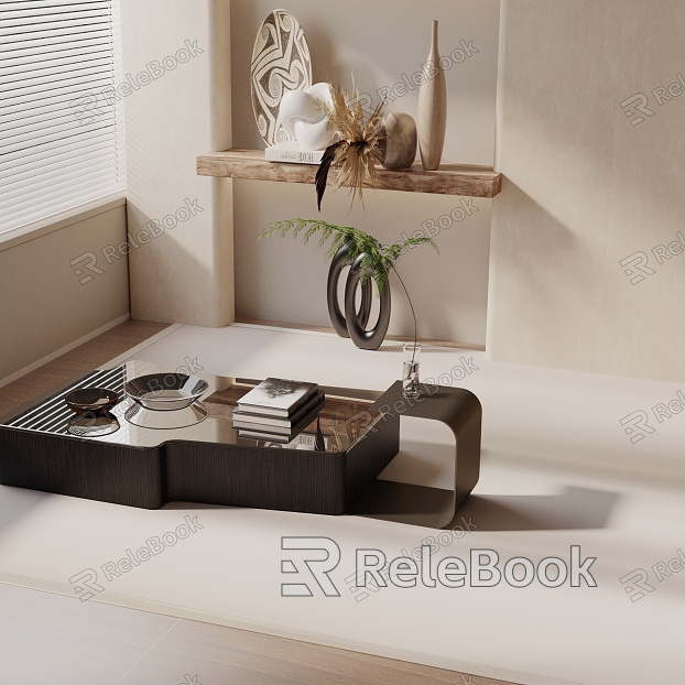 Modern coffee table model