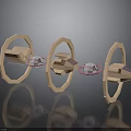 Futuristic Space Station Design With Orbital Ring Modules And Astronautical Components
