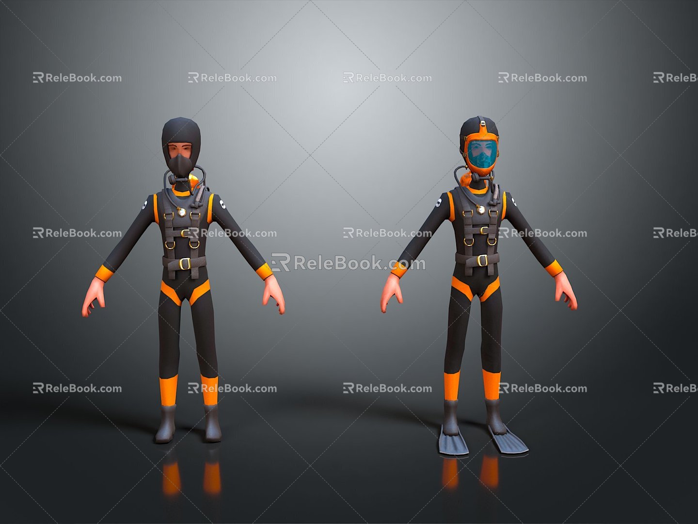 Diving Helmet Diver Diving Suit Heavy Duty Diving Helmet Diving Equipment Diving Facility Helmet 3d model