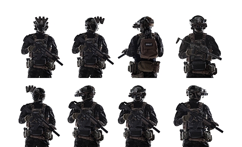 Characters Special Forces 3d model