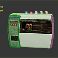 Medical Monitoring Device With White Black Design Top Control Knobs And Digital Display Screen