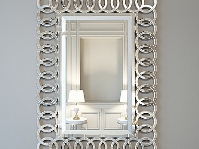 Afina Modern Mirror Aging Mirror 3d model