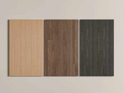 Natural Wooden Flooring Options With Light Medium And Dark Wood Tones 3d model