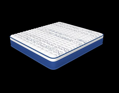 High Quality Supportive Mattress With Patterned Surface And Blue Border 3d model