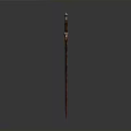 Medieval Sword With Red Blade And Ornate Hilt Isolated On Dark Background