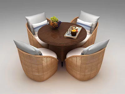 Modern Outdoor Sofa Outdoor Table and Chair 3d model