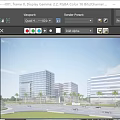 Modern Office Buildings With Glass Facade And Green Landscaping In Urban Area