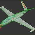 Sleek Silver Passenger Plane With Transparent Cockpit And Orange Stripe Tail Design