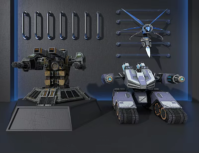 Mecha machine 3d model