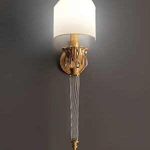 Crystal Wall Lamp Glass Wall Lamp Vintage Wall Lamp Classical Wall Lamp Long Handle Wall Lamp European Classical Wall Lamp Mediterranean Wall Lamp Decorative Wall Lamp Entrance Wall Lamp 3d model