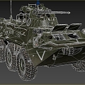 Hyundai BTR82A armored personnel carrier infantry fighting vehicle 3d model