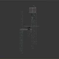 Industrial Metal Tower Structure With Platform Walkway And Control Room