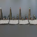 Bullet rifle bullet machine gun bullet ammunition armor piercing bullet shell low face number low model simple model game sub-era film and television level 3d model