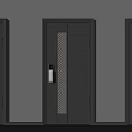 Modern security door 3d model