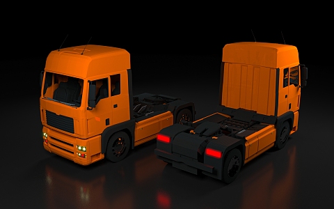 Truck European Truck American Truck Big Truck Motor Vehicle Functional Vehicle Logistics Transport Loading Vehicle 3d model