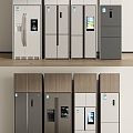 Smart home appliance refrigerator combination 3d model