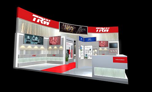 Modern Exhibition Booth Exhibition Exposition 3d model