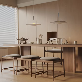 Modern dining table 3d model