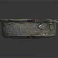 Vintage Handcrafted Metal Basin With Two Ring Handles And Rustic Texture For Daily Living
