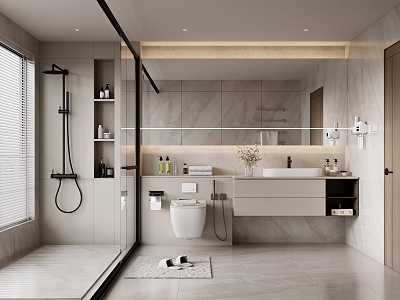 modern bathroom 3d model