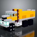 Modern toy car truck big truck big transporter big transporter 3d model