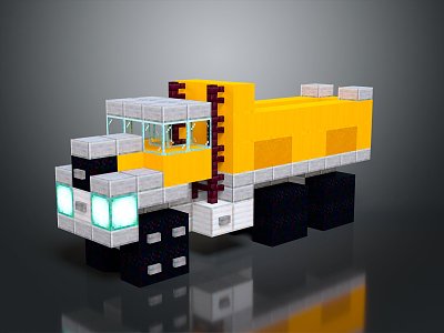 Modern toy car truck big truck big transporter big transporter 3d model