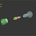 Modern Parts Sci-Fi Items Sci-Fi Components High-Tech Components Sci-Fi Equipment 3d model
