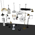 Industrial LOFT luminaire combination luminaire 3d model