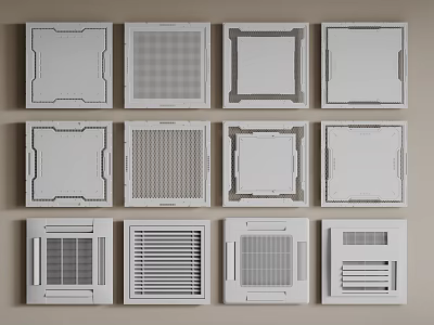 Modern central air conditioning air conditioning outlet 3d model