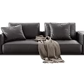Modern double sofa 3d model