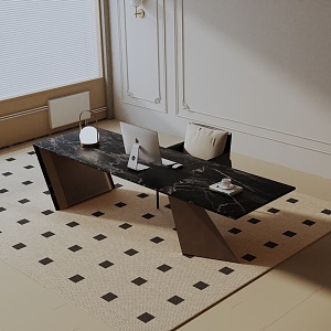 Modern dining table 3d model