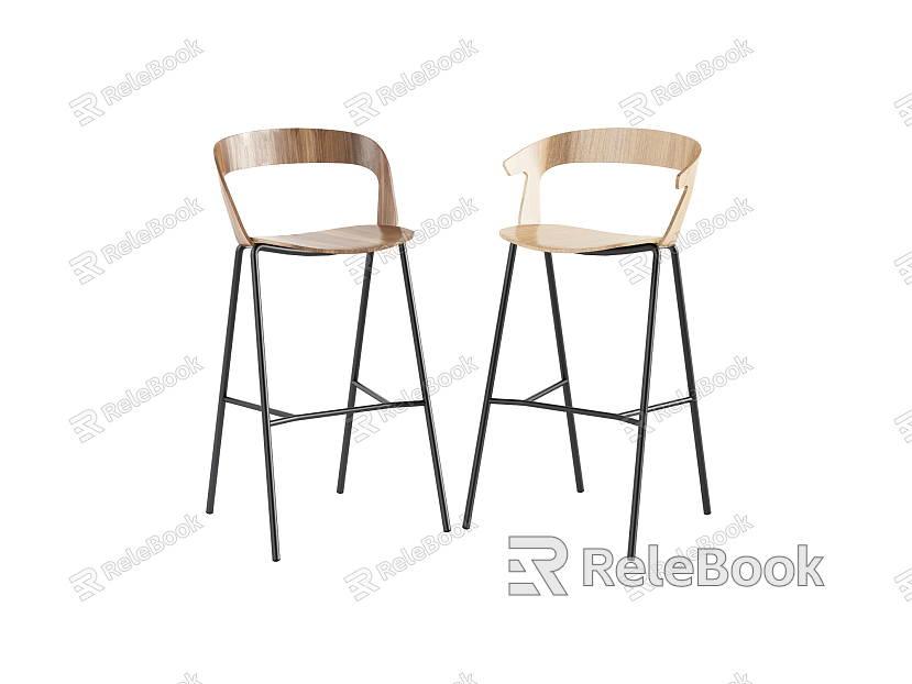 Modern Bar Chair Bar Chair Combination model