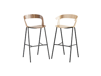 Modern Bar Chair Bar Chair Combination 3d model