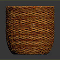 Orange Woven Baskets Ideal For Small Animals Such As Kittens Or Puppies
