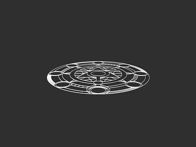 Intricate Circular Sculpture Carving With Artistic Patterns And Decorative Details 3d model