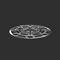 Intricate Circular Sculpture Carving With Artistic Patterns And Decorative Details