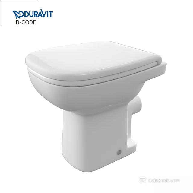 White Modern Ceramic Toilet With Sleek Design And Clean Lines For Bathroom 3d model 