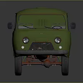 Modern bus minibus minivan driverless bus 3d model
