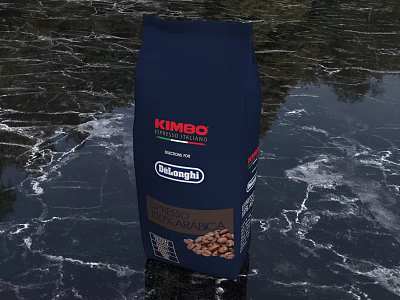 Modern coffee shop coffee beans 3d model