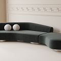 Curved sofa 3d model