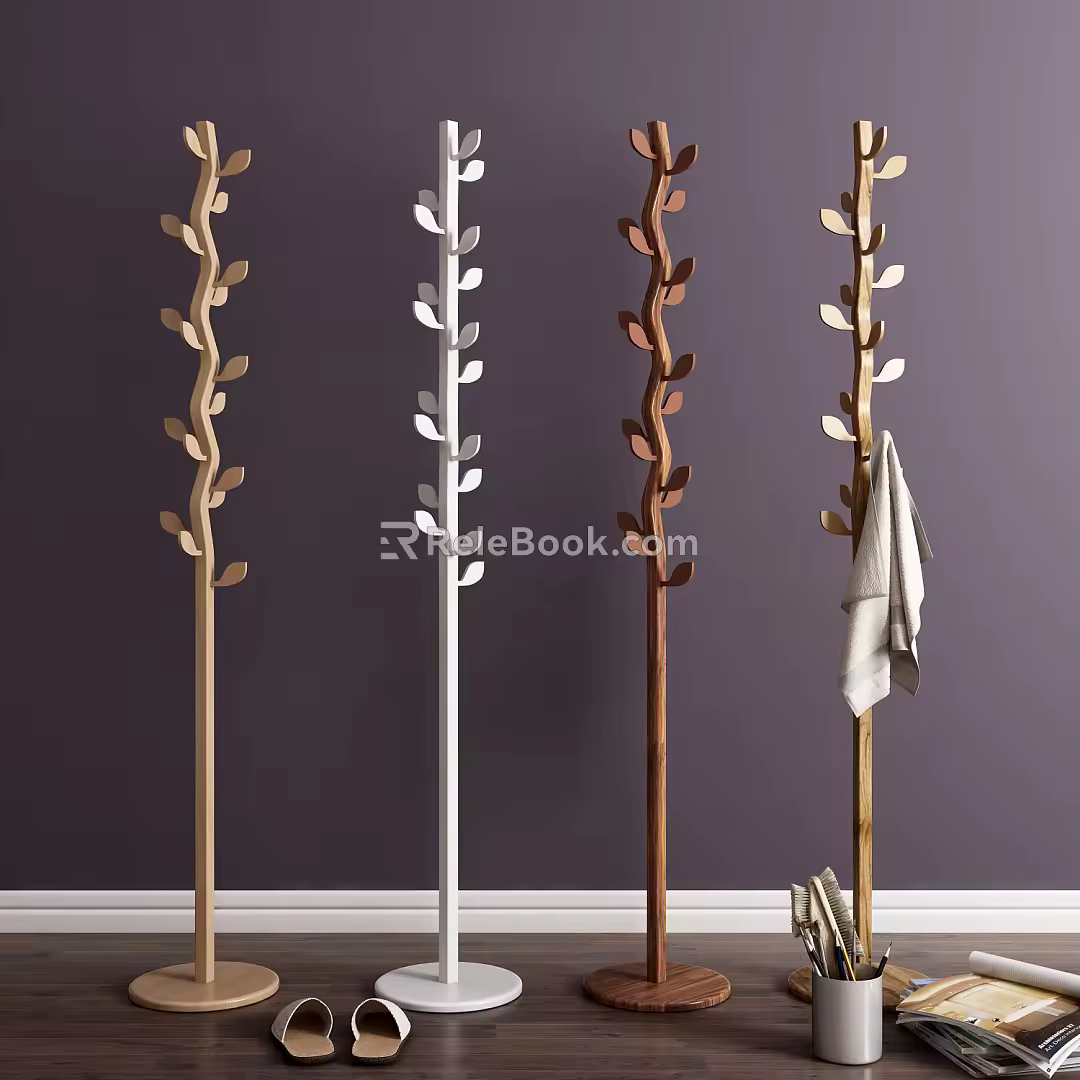 Nordic Hanger Leaf Bookshelf 3d model