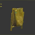 Sturdy Metal Kitchen Grater With Perforated Surface And Stand Base