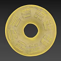 Industrial Hardware Tools Circular Metal Component With Patterned Grooved Surface