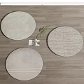 Round carpet 3d model