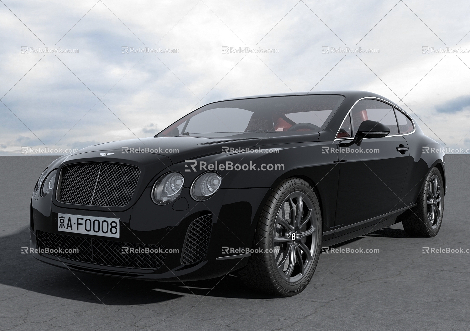 Modern sports car 3d model