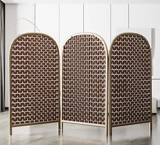 Modern screen preparation screen partition 3d model