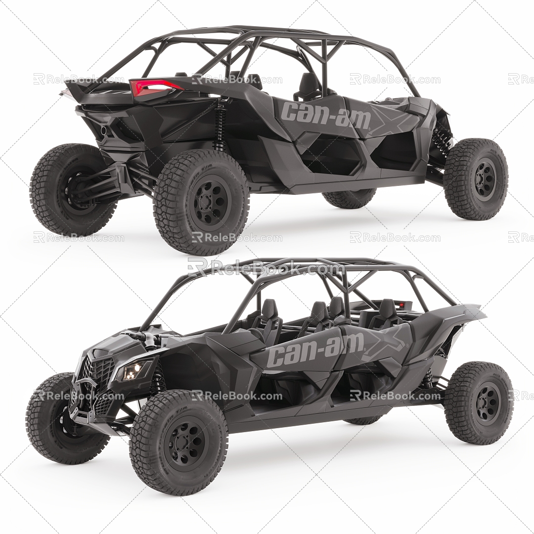 Modern Kart Off Road Kart 3d model