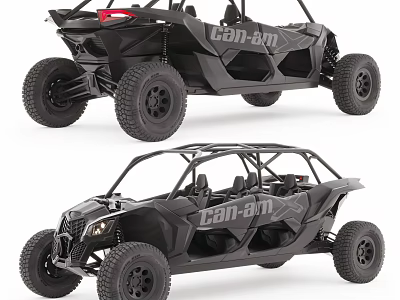 Can am Off road Vehicles Presented In Two Unique Models 3d model