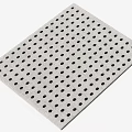 Modern Gray Square Carpet With Black Dots Pattern Decorative Floor Mat 3d model